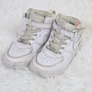 Used toddler Nike high-top hook and loop/lace-up Air Force 1s size 10c
